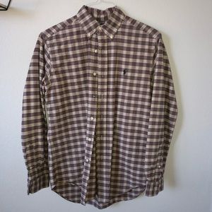 Ralph Lauren button down plaid shirt